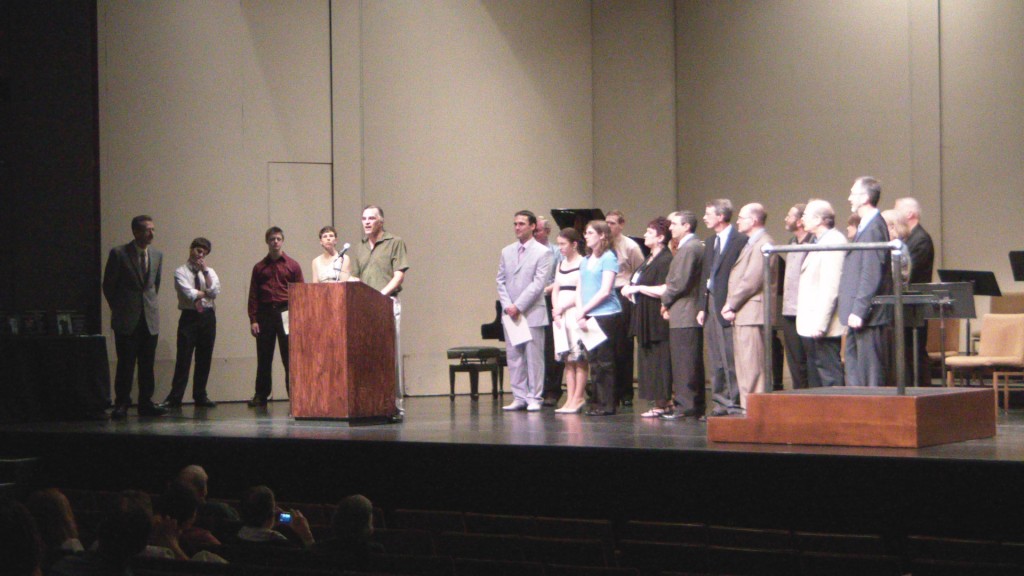 Honorary Mention Award Ceremony (ClarinetFest, Texas, 2010)