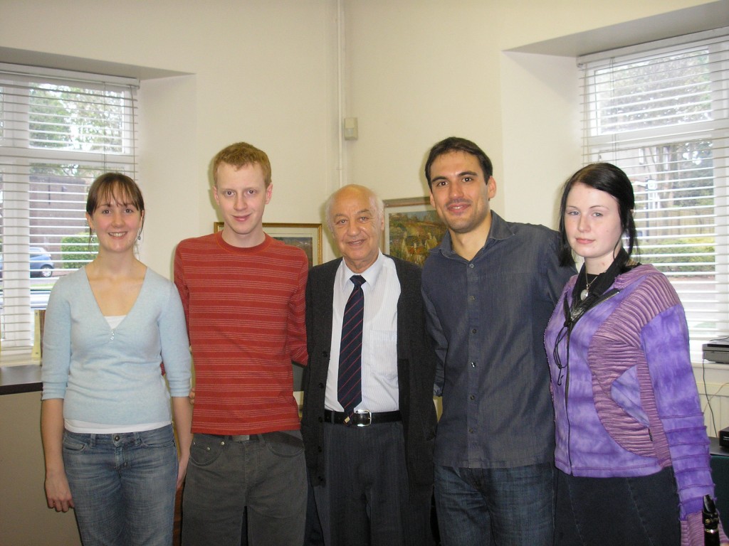 With composer Charles Camilleri (center)